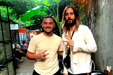 Jared Leto fue visto en Buenos Aires y los fanáticos se volvieron locos