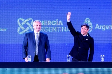 Alberto, Massa y Kicillof juntos: presentaron el gasoducto Néstor Kirchner en Salliqueló