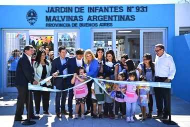 Kicillof inauguró un colegio y mensaje para Espert: “Los impuestos se usan para construir escuelas”