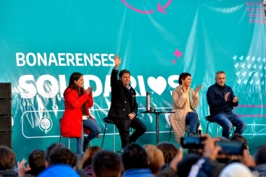 Kicillof en Quilmes: apoyo a Mayra Mendoza y ampliación de “Bonaerenses solidarios”