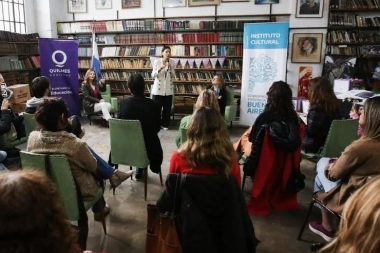Mayra Mendoza y Saintout encabezaron el encuentro de Bibliotecas Populares en Quilmes