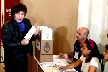 Votó Milei: “Estamos en condiciones de hacer el mejor gobierno de la historia”