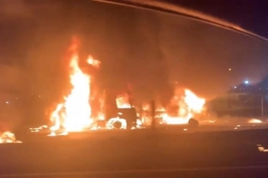 Conmoción por un choque fatal y explosión en la Panamericana