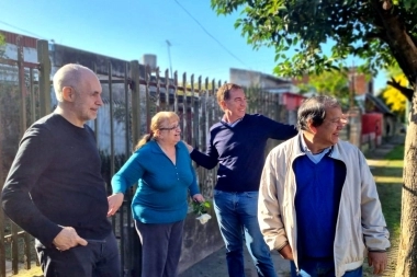 Con una agenda sobre Seguridad, Larreta y Santilli visitaron La Matanza
