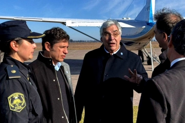 Después de anunciar que jugará con Kicillof, Alegre recibió al gobernador en General Villegas