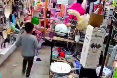 Raid delictivo: de una panadería se llevaron hasta las tortas y en un bazar un nene defendió a la mamá