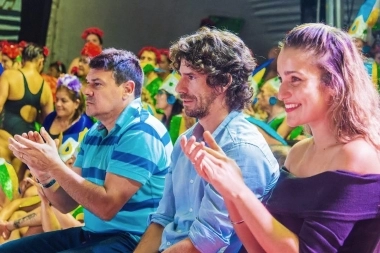 Andreotti acompañó las Galas de Aquagym en la pileta semiolímpica de San Fernando