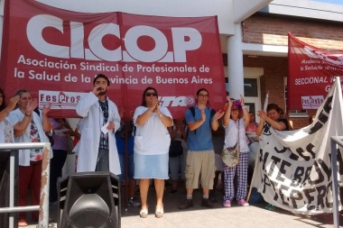 Profesionales de CICOP ratifican vuelta a las medidas de fuerza en reclamo de paritarias