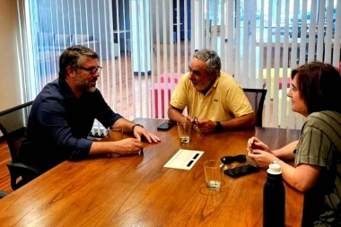 El presidente del Comité Provincia se reunió con el único intendente Boina Blanca de la Tercera