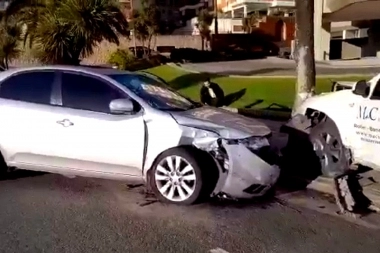 Y todavía no empezó el verano: conductor alcoholizado chocó frente a Playa Grande