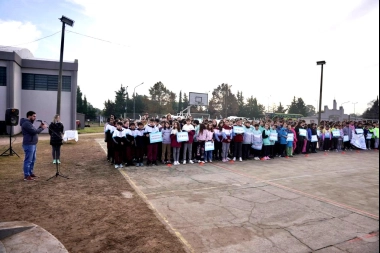 En 25 de Mayo, Egüen dio la bienvenida a los participantes de los Juegos Escolares Bonaerenses