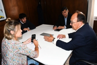 Salomón se reunió con autoridades bonaerenses para avanzar en mejoras para Saladillo