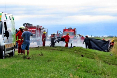 Choque fatal: cuatro personas murieron en la ruta que une Ameghino y General Villegas