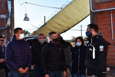 Después del temporal, Bucca y Zabaleta recorrieron Saladillo