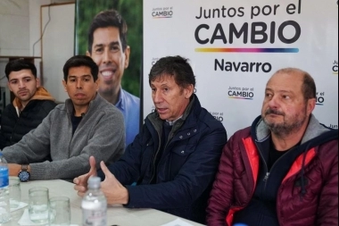 Gustavo Posse visitó Navarro y acompañó la candidatura de Horacio Rodríguez