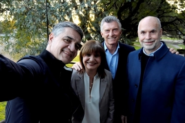 Foto de unidad: Macri, Larreta y Bullrich juntos para apoyar la precandidatura de Jorge Macri