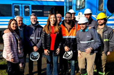 Junto a Luján Rey, Vidal supervisó instalación del Sistema de Frenado Automático para trenes