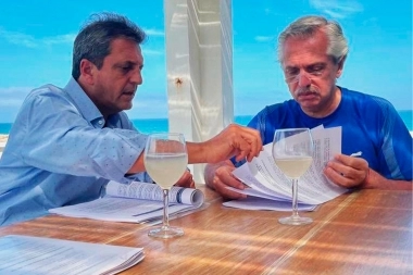 Alberto se reunió con Massa en la costa para analizar el acuerdo económico con Brasil