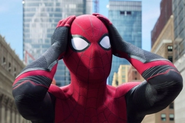 Por vergüenza o por la inseguridad, un hombre fue a votar disfrazado de Spiderman