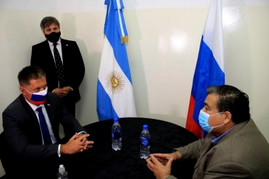 El embajador de Rusia se reunió con Ishii en José C. Paz y ratificó la provisión de 15 millones de vacunas