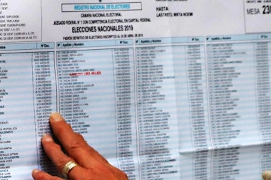 Dónde voto: consultá el padrón electoral para las PASO