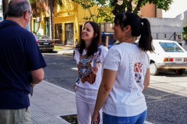 Soledad Martínez recorrió las obras del plan de mejoras en espacios públicos de Munro