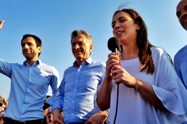 Vidal y Macri inauguraron juntos obras en la Ruta 7: “No nos vamos a dar por vencidos”