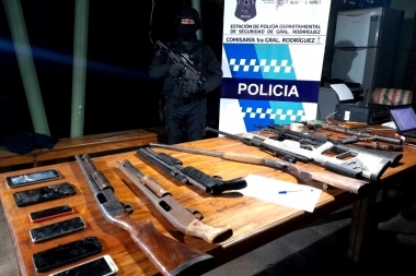 Crimen de la chanchería: en una quinta de General Rodríguez encontraron un arsenal