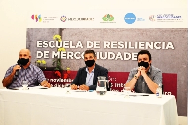 Mercociudades: primera jornada de resiliencia urbana en Esteban Echeverría