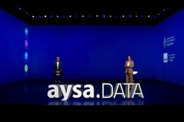 Malena Galmarini y Katopodis lanzaron la plataforma virtual AySA.DATA