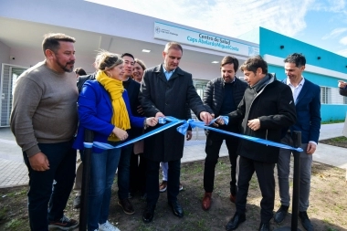 Kicillof visitó a Esteban Santoro e inauguró un CAPS General Madariaga