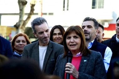 Patricia Bullrich recorrió Olavarría: narcotráfico, “plan abierto a la inversión” y “acuerdo a 12 años”