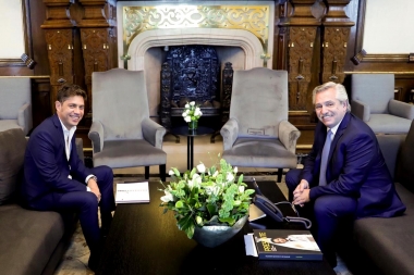 Kicillof y Alberto se reunieron en Casa Rosada, previo al tratamiento de la Ley Impositiva