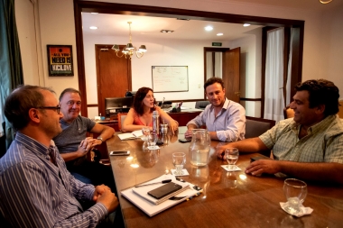 Ralinqueo se reunió con Costa y Rey: dialogaron sobre la estructura productiva de 25 de Mayo