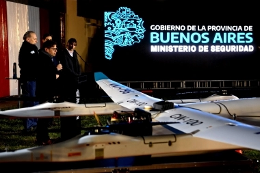 Kicillof presentó una unidad de “drones policías” para combatir la inseguridad rural