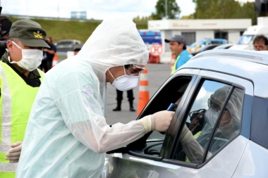 Frenaron en Ruta 2 a un conductor con 38,5° de fiebre y admitió haber tenido contacto con italianos