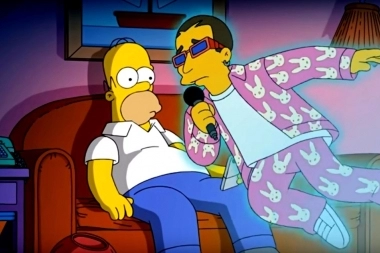 Mirá el video de Bad Bunny que tiene como protagonistas a Los Simpsons