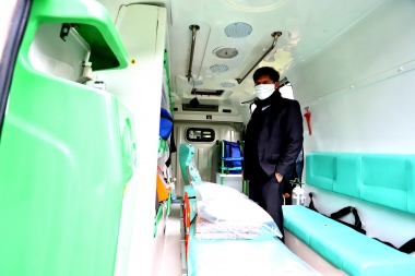 Kicillof presentó 24 ambulancias del SIES que se usarán para enfrentar el Coronavirus