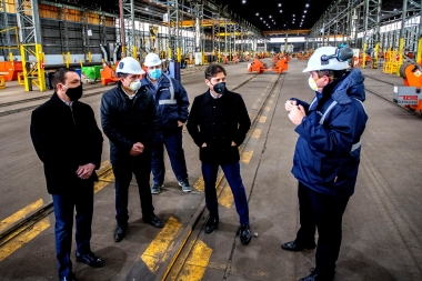 Foco en la pospandemia: Kicillof en el parque industrial y tecnológico de Florencio Varela