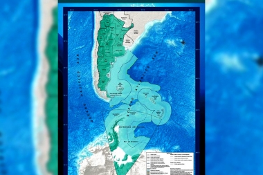 Mirá el nuevo mapa de Argentina: bicontinental y con Tierra del Fuego en el centro