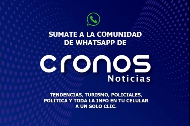 Sumate a la Comunidad de WhatsApp Cronos Noticias