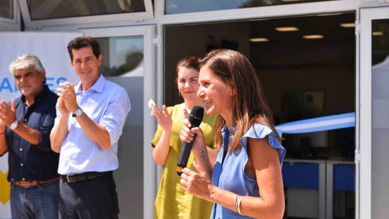 Raverta y “Wado” visitaron a Mariel Fernández e inauguraron una nueva oficina de ANSES
