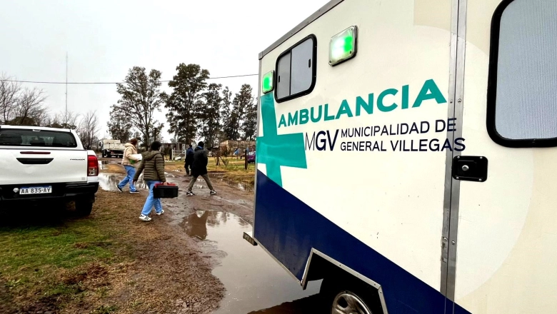 El Municipio de General Villegas asistió a familias de El Chaparral, tras las intensas lluvias