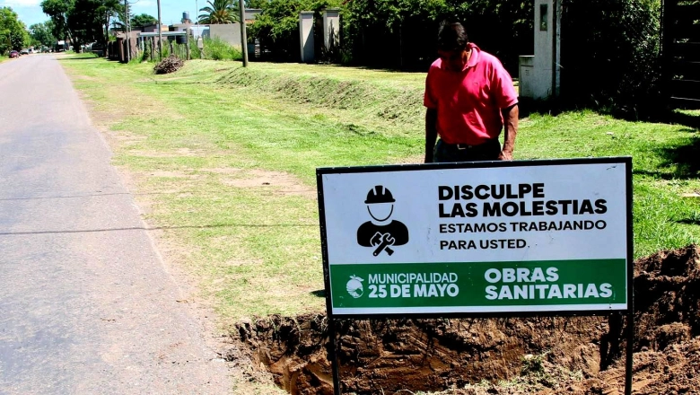 Egüen avanza con el plan de obras para renovar el suministro de agua potable en 25 de Mayo