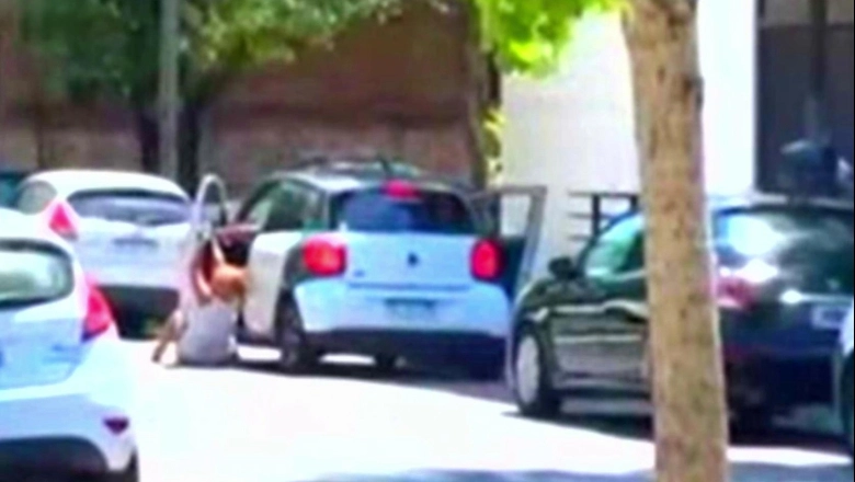 Martes violento en La Plata: robaron un auto, arrastraron a la conductora y se tirotearon en la megatoma