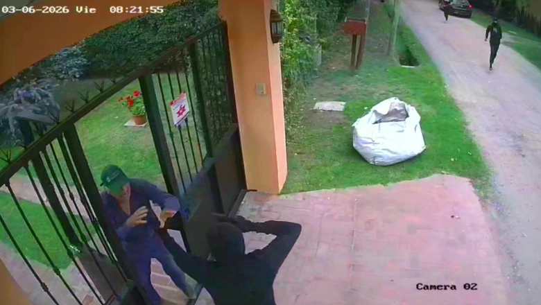 Entradera en La Plata: banda organizada atacó a un enfermo coronario cuando trabajaba en el jardín de la vivienda