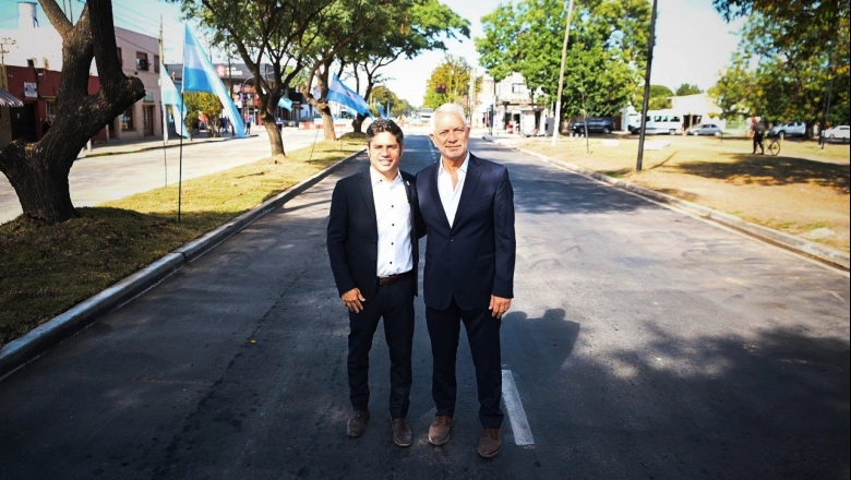 Kicillof y Alak recorrieron las obras en el nuevo tramo de la Avenida 60 de Los Hornos