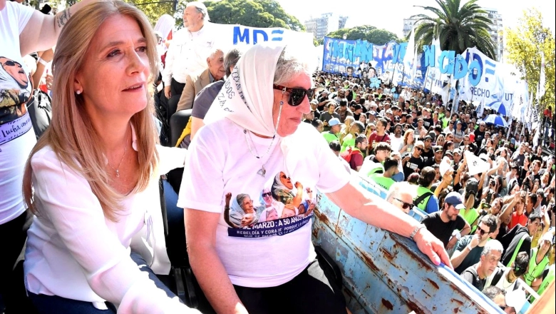Magario cruzó a Milei en la marcha por el 24 de marzo: “El Estado debe cuidar”