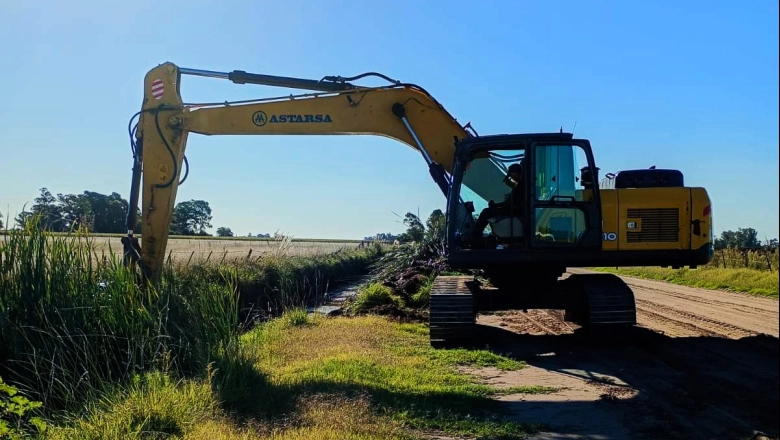 Bolívar avanza con el Plan Hídrico en Pirovano con etapas de trabajo sostenidas