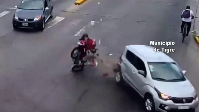 Todo mal en Benavidez: motociclista circulaba a velocidad indebida y chocó con un automovilista borracho